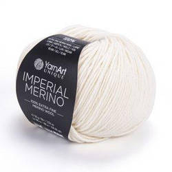 Турецкая пряжа для вязания YarnArt Imperial Merino (империя мерино)  3303 молочний