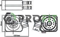 Радіатор масляний РАДИАТОР МАСЛЯНЫЙ VW/AUDI/SKODA/SEAT 86-10 1745-0062