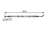 Трос ручного гальма VW (VOLKSWAGEN) TRANSPORTER T5 2.0 TDI 4MOTION 09.2009 - 08.2015; TRANSPORTE 1 987 482 017