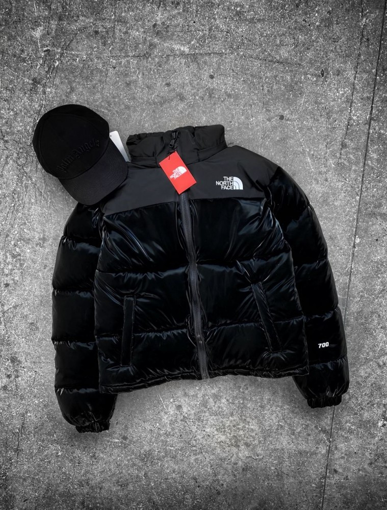 Куртка зимняя в стиле The North Face черная (матовый монклер) - фото 1 - id-p1971987936