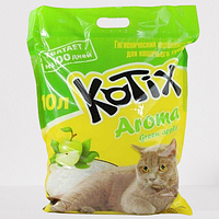 Наполнитель для кошачьего туалета (Силикагелевый )Котикс (Kotix) Зеленое яблоко 10 л