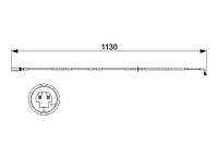 Датчик зносу гальмівних колодок BMW X1 2.0 2009-2015 L=1130 1 987 473 505