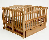 Ліжко з відкидною боковиною Гойдалка Duo бук-лляна олія (1B32-2)