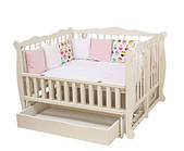 Ліжко з відкидною боковиною Гойдалка Duo бук-фарбоване (1B310-1-1,2,3)