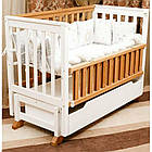 Ліжко з відкидною боковиною Гойдалка Alex бук-фарбоване 600x1200 (1B25-9-1,2,4)