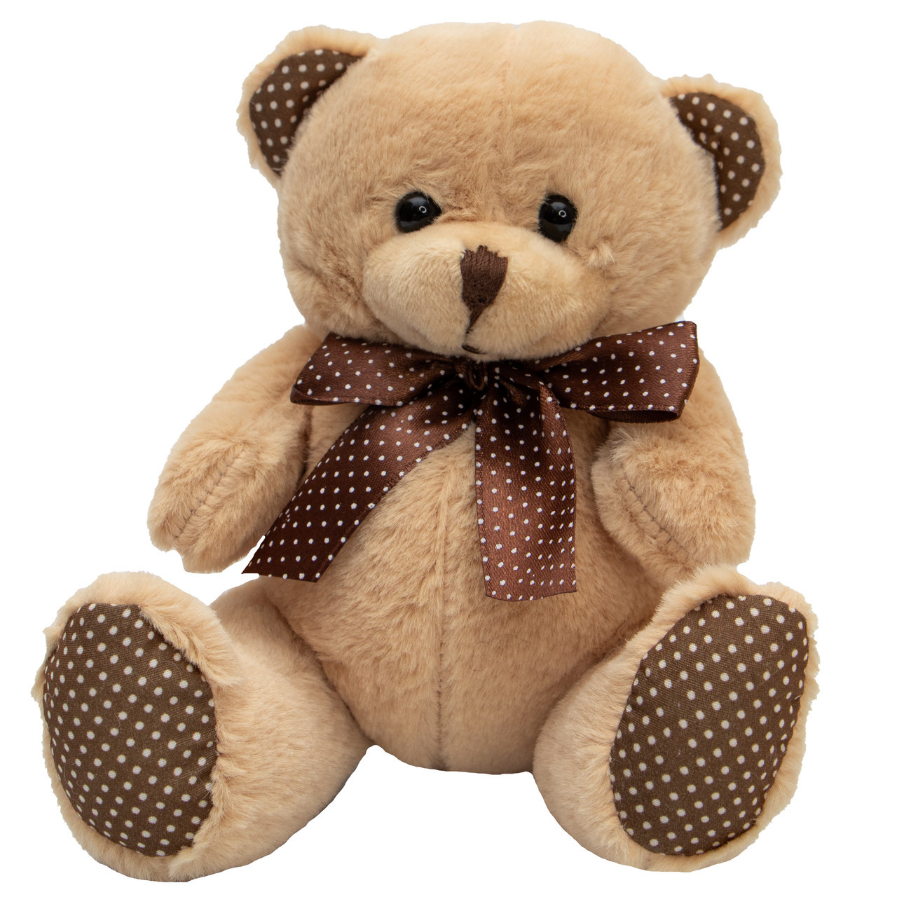 М'яка іграшка - ведмідь, 15 см, бежевий, плюш (395742)