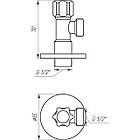 Кран вентильний кутовий SOLOMON 1/2″х 1/2″ 160403, фото 4