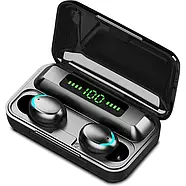 Бездротові вакуумні навушники Bluetooth з кейсом TWS BTH-F9-5 сенсорні, фото 2