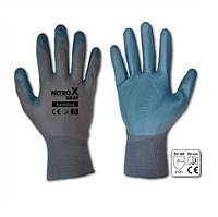 Перчатки защитные Bradas Nitrox Gray нитрил размер 8 (RWNGY8)