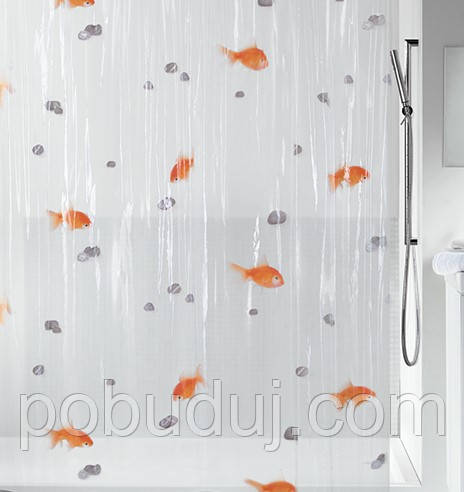 Шторка для ванної Spirella Goldfish Pvc оранж 180x200см (10.00097), фото 1