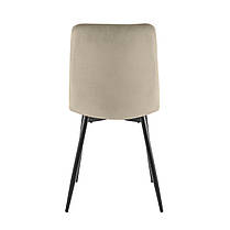 Cтілець ANETTE чорний каркас/темний беж, фото 2