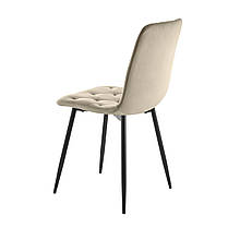 Cтілець ANETTE чорний каркас/темний беж, фото 5