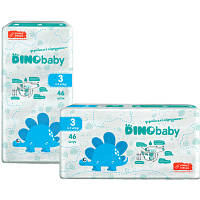 Подгузники Dino Baby Размер 3 (4-9 кг) 46 шт (4823098410607) - Вища Якість та Гарантія!