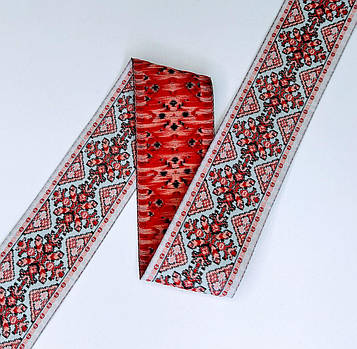 Тасьма жакард 32мм з орнаментом