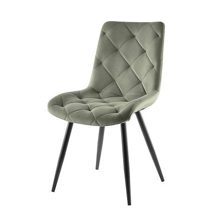 Cтілець SHELL чорний каркас/оливковий, фото 1