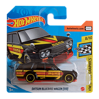 Машинка Базовая Hot Wheels Datsun Bluebird Wagon (510) GHF35 Speed Graphics Black 1шт