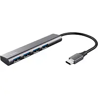 USB-хаб TRUST Halyx 4-Port USB-C Hub (24948) Gray