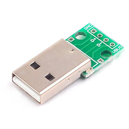 Адаптер-конвертор USB на DIP 2,54, штекер на платі, для Arduino, фото 1