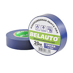 Стрічка ізоляційна ПВХ Belauto 20м, 0.13x19мм, синя, проф., вогнетривка