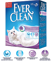 Эвер Клин (Ever Clean ) с ароматизатором лаванды наполнитель для туалета кошек 6л