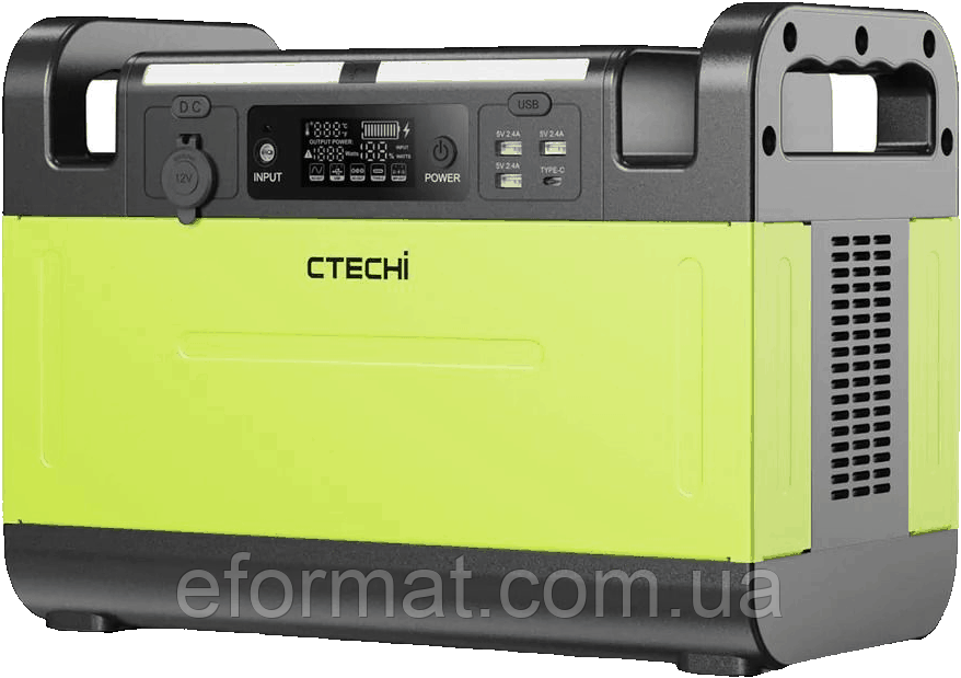 Портативна зарядна станція GT1500 Portable Power Station CTECHi (1500W 1210Wh AC220V EU)