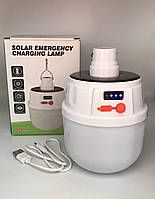 Кемпинговый фонарь Solar Emergency Charging lamp / Подвесная лампа / Белый