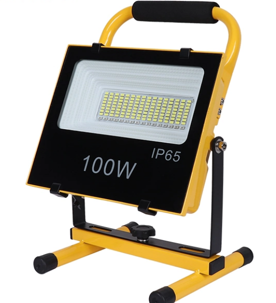 Прожектор акумуляторний світлодіодний (SMD), переносний, GY-KFL-B-100W, 3.2 V, 10000 mAh, IP65