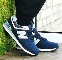 Кроссовки женские New Balance 574 синие замшевые, кроссы повседневные (размеры в описании )