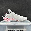 Eur39-46 кросівки баскетбольні Jordan Jumpman Diamond Low PF White Mismatch Джордан чоловічі, фото 6