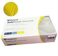 Перчатки Medicom SafeTouch Advanced без пудры 100 шт, M (желтые), 3.8 грамм