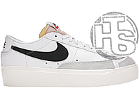 Женские кроссовки Nike Blazer Low Platform White Black DJ0292-101