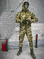 Зимний тактический костюм софтшел пиксель, Тактический костюм на двойном флисе PIXEL, M