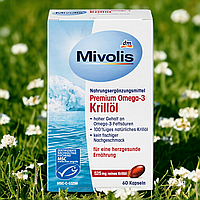 Капсули Mivolis Omega-3 Premium Масло криля 60 капсул