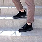 Комфортні туфлі з натуральної замші зі шнурками 36-41, фото 5