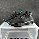 Nike LeBron Witness 8 чорні чоловічі баскетбольні кросівки, фото 5