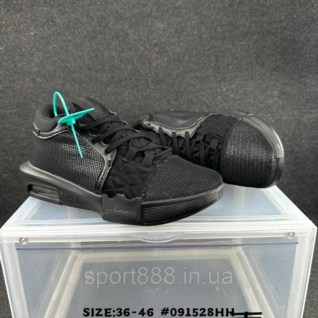 Nike LeBron Witness 8 чорні чоловічі баскетбольні кросівки, фото 1