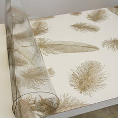 М'яке скло на стіл з малюнком голограма, ширина 80 см 800 мкм