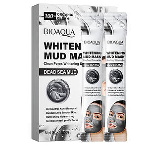 Маска для обличчя Bioaqua Dead Sea Mud Whitening Mud Mask (паковання 10 штук)