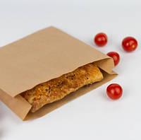 Бумажные упаковочные Пакеты Саше для хлеба, Выпечки Средние бурые (12*28*5см) коричневые, 1000шт/ящ
