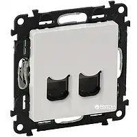 Розетка Legrand Valena Life 753441 White компьютерная, RJ45 категория 5е UTP 2 выхода