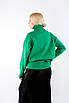 Жіночий светр теплий з горловиною зелений 2375 (2000000113593), фото 2