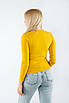 Жіночий гольф водолазка жовтий 3462 (2000000113654), фото 2