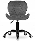 Крісло на колесах Bonro B-531 велюр сіре (чорна основа), фото 4
