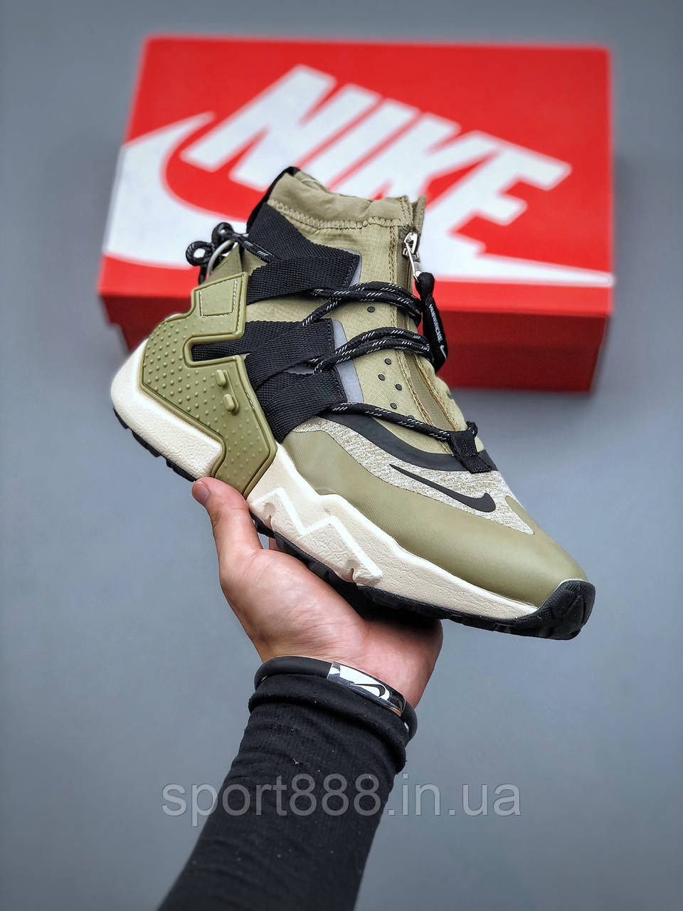 Eur36-45 чоловічі жіночі Nike Air Huarache Gripp високі демісезонні кросівки, фото 1