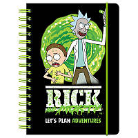 Дневник на спирали Kite Rick and Morty RM23-438, твердая обложка