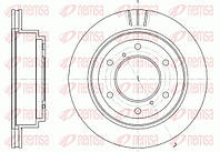 Диск гальмівний ЗАДН MITSUBISHI PAJERO CLASSIC, SPORT,SPACE WAGON 2.0I-3.2DI-D 16V 01.09-,05.05- 6955.10