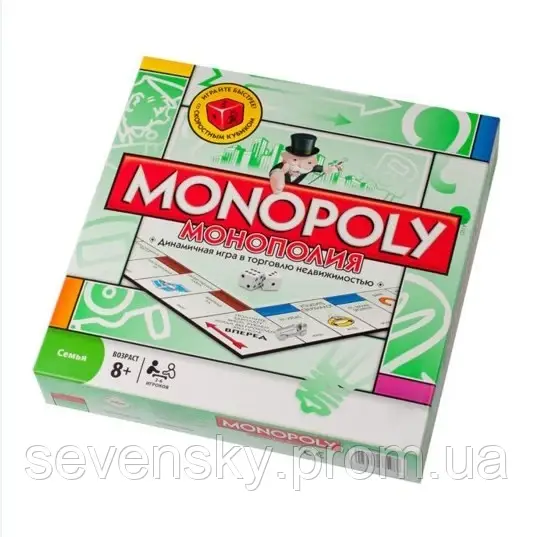 Монополія (Monopoly), настільна гра російською мовою Joy Toy 6123