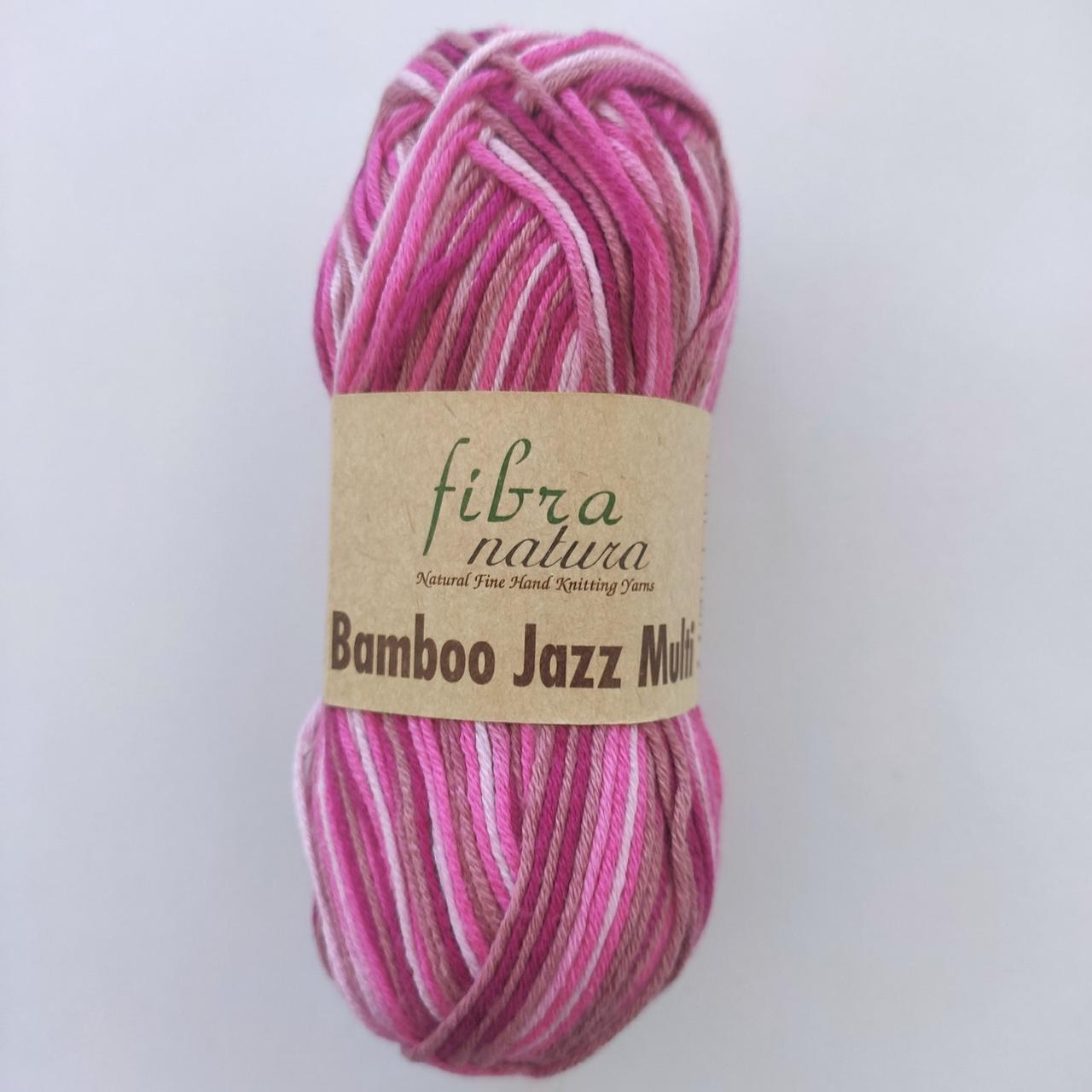 Пряжа Bamboo Jazz Multi Fibra natura Туреччина 50% бавовна та 50% бамбук 50 г — 120 м різні кольори, меланж