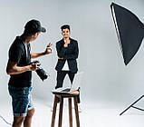 Студійний фон для фото вініловий 1.60 х 3.0 м. білий,матовий., фото 3