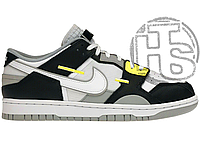 Женские кроссовки Nike Dunk Low Scrap Wolf Grey Black Light Lemon Twist DC9723-001